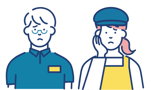 イラスト：困る